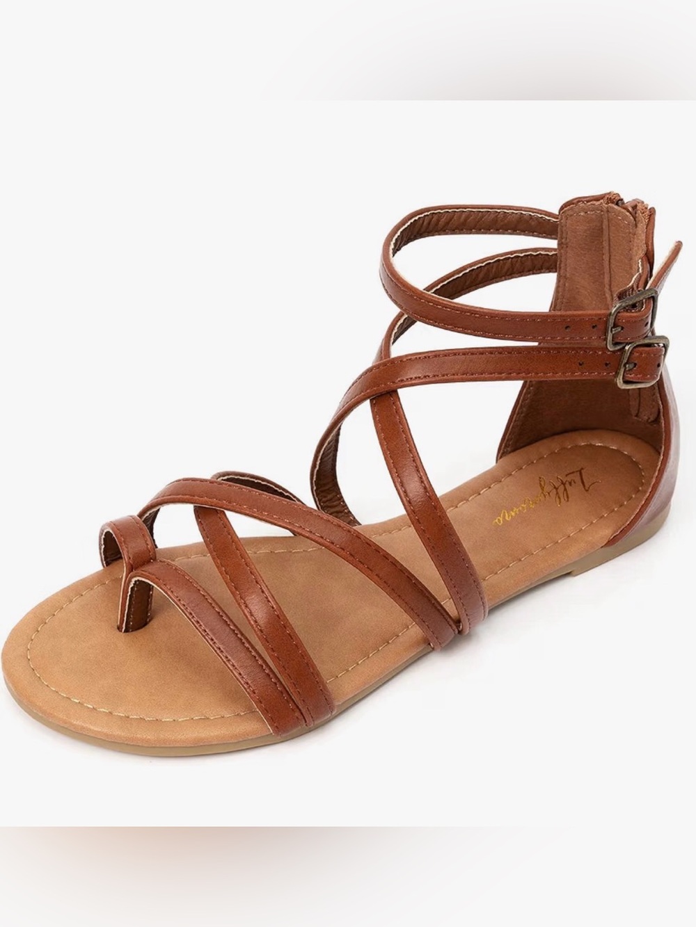 Women's Gladiator Strap Sandals,
Ankle Strap Flat Sandals
